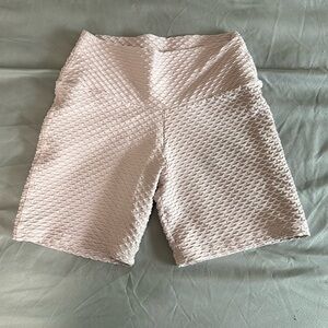 OS Croco Skin Baby Pink Bike Shorts